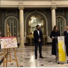 María José Catalá, alcaldesa de Valencia, Jesús Carbonell, concejal de Movilidad, y Manuel Martínez Grau, director general de la EMT.