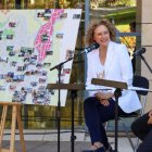 La alcaldesa de Torrent, Amparo Folgado (PP), junto al primer teniente de alcalde, Guillermo Alonso del Real (Vox), durante la rueda de prensa celebrada para hacer balance de los cien primeros días de Gobierno - AYUNTAMIENTO DE TORRENT