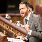 Sergio Sayas, en la tribuna del Congreso de los Diputados.