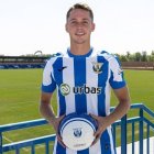 Borja Garcés, con la camiseta del Leganés.