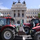 Imagen de la tractorada celebrada en Madrid en julio de 2023 frente al Ministerio de Agricultura