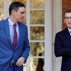 Pedro Sánchez junto a Alberto Núñez Feijóo