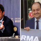 Carlos Mazón en el Club de Encuentro Manuel Broseta y el presidente de Juristes Valencians, José Ramón Chirivella