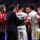 Koke. Yuri, Simeone, De Paul... La tángana final del Atlético-Athletic fue mayúscula