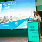 María José Catalá en la jornada de inicio de la Capital Verde Europea.