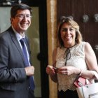 La expresidenta de la Junta y senadora Susana Díaz y el exvicepresidente andaluz, Juan Marín, en una imagen de archivo.