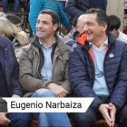 El presidente del PNV, Andoni Ortuzar (1i), el candidato del PNV a Lehendakari, Imanol Pradales (2i) y el Lehendakari, Iñigo Urkullu (2d).