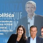 Al fondo de la imagen se ve a Alfonso Rueda, candidato del PP a la Xunta de Galicia