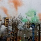 'Mascletà' de Pirotecnia Tamarit, este sábado en la plaza del Ayuntamiento de València