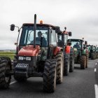 Tractorada en imagen de archivo