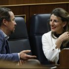 Pablo Iglesias con Yolanda Díaz en una imagen de archivo