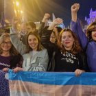 Irene Montero y Ángela Rodríguez Pam de manifestación el 25N