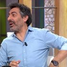 Juan del Val estuvo este domingo en 'La Roca' pese a su malestar en la espalda.