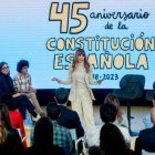 María Gómez, este lunes, en un acto enmarcado dentro del 45 aniversario de la Constitución.