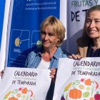 La concejala, Lidia López, junto a la presidenta de Venmercal, Matilde Hernández