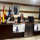 Clara Ezcura y Marisol Ibañez durante la presentación de las actividades para estas navidades.