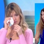 María Moya, colaboradora de 'Aruser@s', comenzó a llorar durante el análisis de un vídeo.