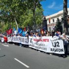 Abogados valencianos durante la manifestación frente al Ministerio de Seguridad Social