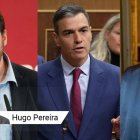 Óscar Puente, Pedro Sánchez y Álvaro García Ortiz