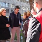 El president de la Generalitat, Carlos Mazón, junto a Susana Camarero, vicepresidenta segunda y consellera de Vivienda, Igualdad y Servicios Sociales y Vicent Mompó, presidente de la Diputación de Valencia.