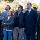 Pedro Sánchez visita el incendio de Valencia