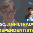 Al fondo de la imagen se ve a Salvador Illa, candidato del PSC a la Generalitat