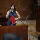 Isabel Díaz Ayuso en la Asamblea de Madrid