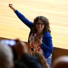 Mónica Oltra reaparece en la asamblea de Iniciativa