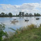 Barcas en Coria del Río (Sevilla). Foto Facebook Turismo Coria.