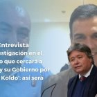 En el fondo de la imagen se ve a Pedro Sánchez junto a Koldo García.