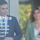 Al fondo de la imagen se ve a Pedro Sánchez junto a Begoña Gómez