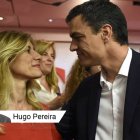 Pedro Sánchez junto a su mujer Begoña Gómez