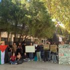 Protesta pro Palestina de universitarios en Valencia / ESdiario.