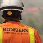 magen de un bombero del Consorcio Provincial de Bomberos de Valencia.