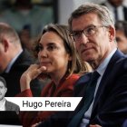 Núñez Feijóo rodeado de sus más cercanos del PP