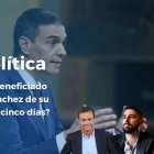 Al fondo de la imagen se ve a Pedro Sánchez, presidente del Gobierno