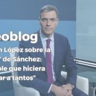 Al fondo de la imagen se ve a Pedro Sánchez, presidente del Gobierno