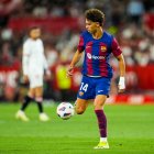 Joao Félix, en un partido con el Barcelona la temporada pasada.