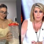 La influencer Roro en uno de sus videos y la socialista Susana Díaz.