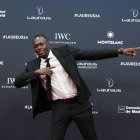 El exatleta Usain Bolt posa durante la alfombra roja de la 25ª edición de los Premios Laureus 2024, celebrados en Madrid.