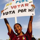 Venezolana protesta en España