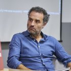 Daniel Guzmán, en un acto organizado por Podemos en noviembre de 2022.