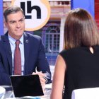 Pedro Sánchez, en una de de sus entrevistas en TVE.