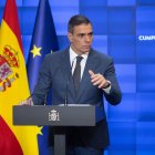 El presidente del Gobierno, Pedro Sánchez, en el balance del curso político que hizo el pasado miércoles.