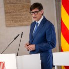 El presidente de la Generalitat, Salvador Illa, interviene durante el acto de toma de posesión del Govern catalán.