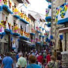 Calles de Morella engalanadas por el Sexenni