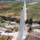 Carril ciclo-peatonal en la carretera que une Xaló y Llíber.