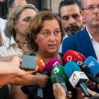 La alcaldesa de Mocejón y presidenta de la Diputación de Toledo, Conchi Cedillo, en su declaración de condena por el asesinato.