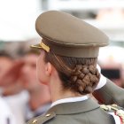 La Princesa Leonor, el pasado 16 de julio en los despachos de la Escuela Naval de Marín.