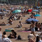 Imagen de una playa de Barcelona el pasado mes de julio.